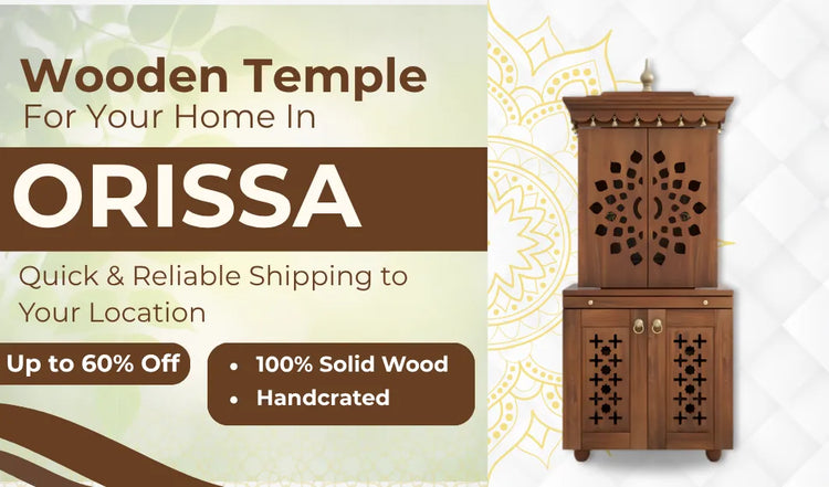 Teakwood Mandir for home in delhi