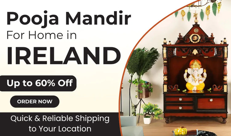 Teakwood Pooja Mandir for home in Ireland 