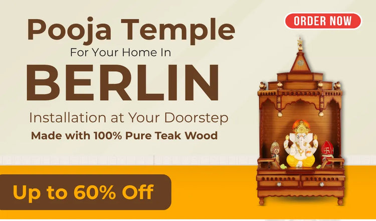 Teakwood pooja Mandir for Home in Berlin 