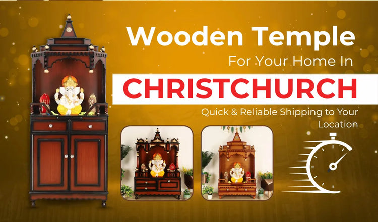 Teakwood pooja Mandir for Home in Christchurch