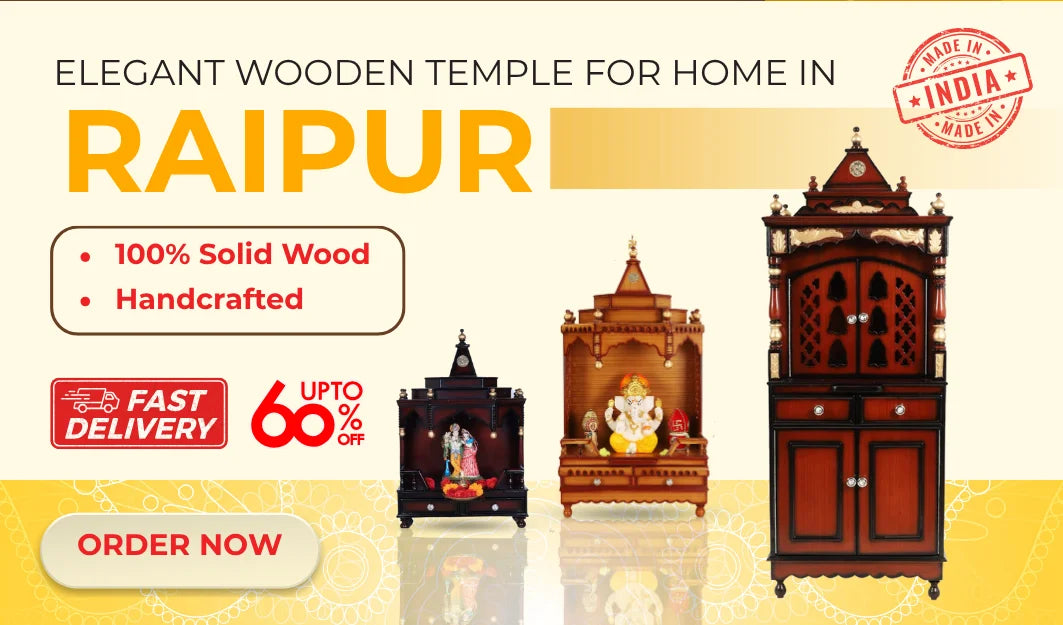 Teakwood pooja Mandir for Home in Raipur 