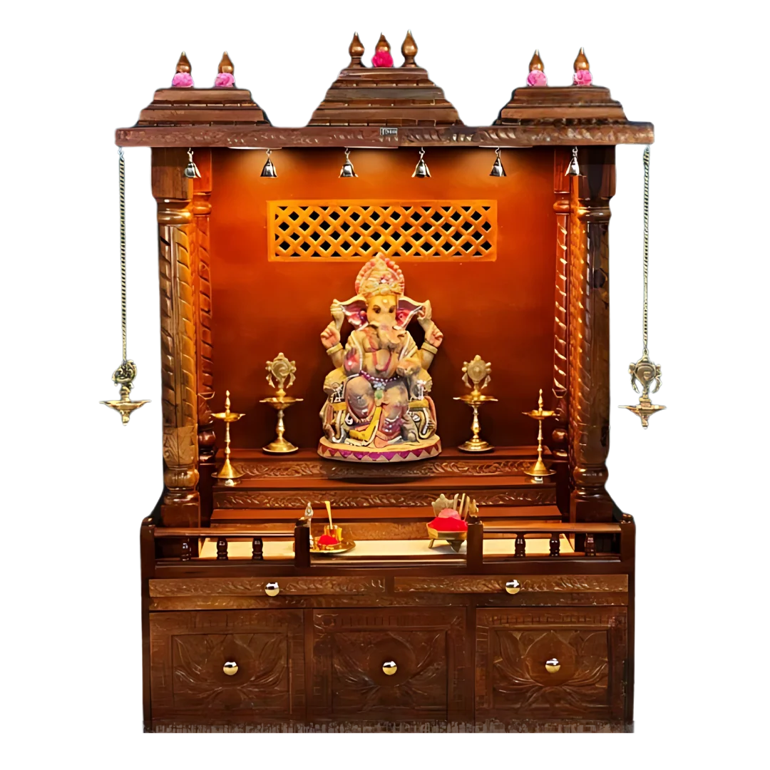 Tejasvi Sheesham Wood Mandap (Teak) Front view