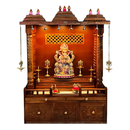 Tejasvi Sheesham Wood Mandap (Teak) Front view