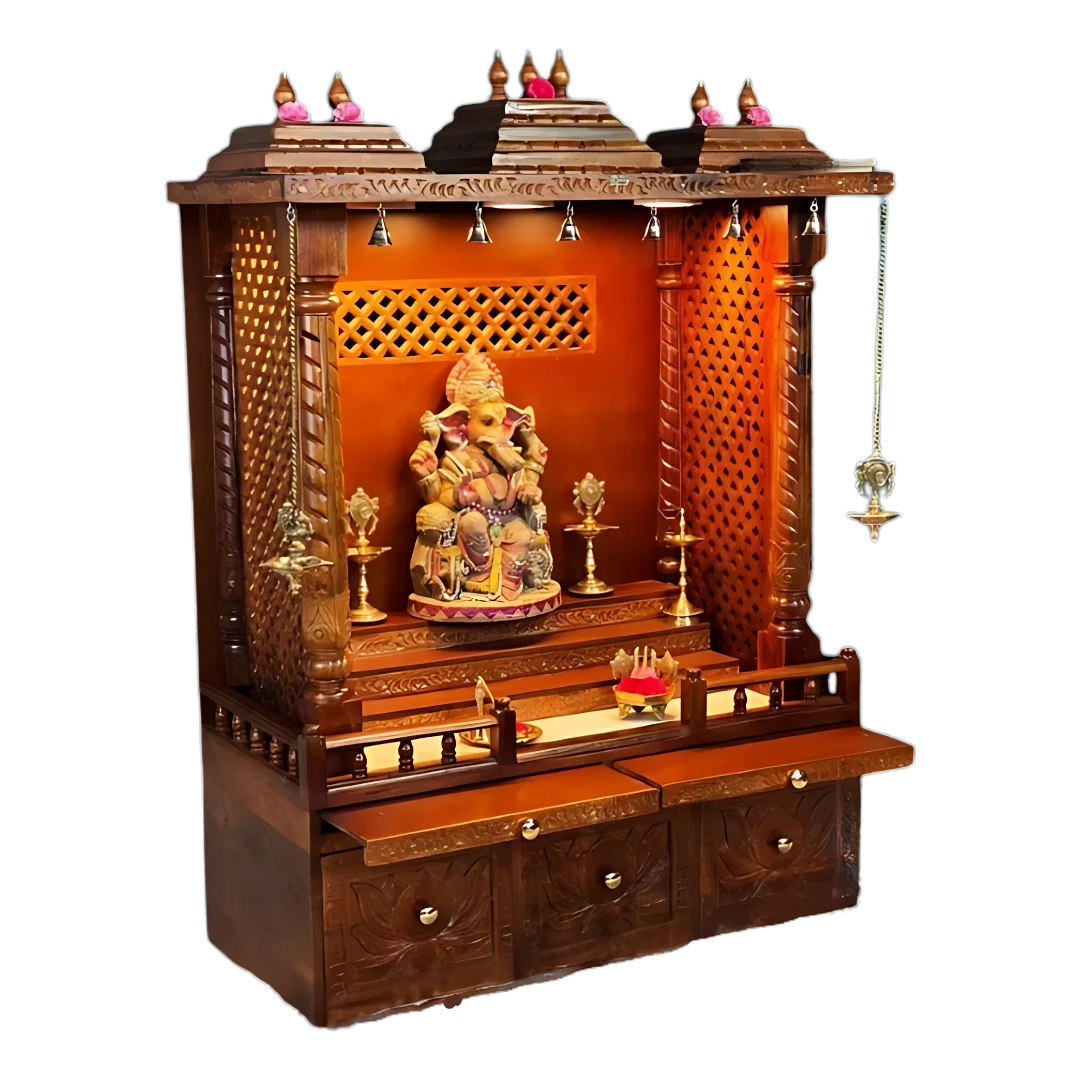 Tejasvi Teak Wood Mandap (Teak) Side view
