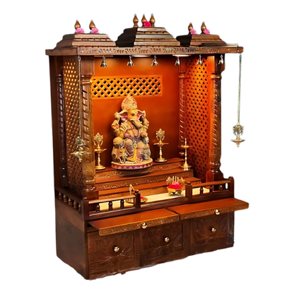 Tejasvi Teak Wood Mandap (Teak) Side view
