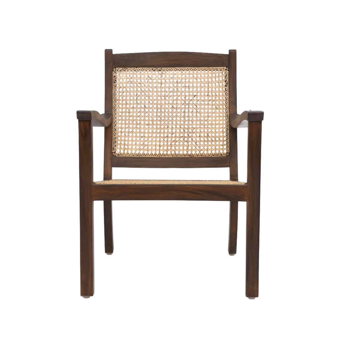 Terra Teak Wood Lounge Chair Brown