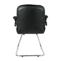 Torin Visitor Chair with Armrest (Black) Back view