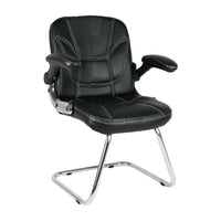 Torin Visitor Chair with Armrest (Black) Side Angle