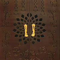 Trikalash Teak Wood Mandap (Brown) zoom view