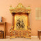 Trilokinath Teak Wood Mandap (Gold) lifestyle view