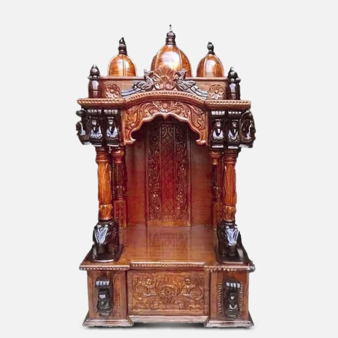 Triveni Teak Wood Mandap Teak