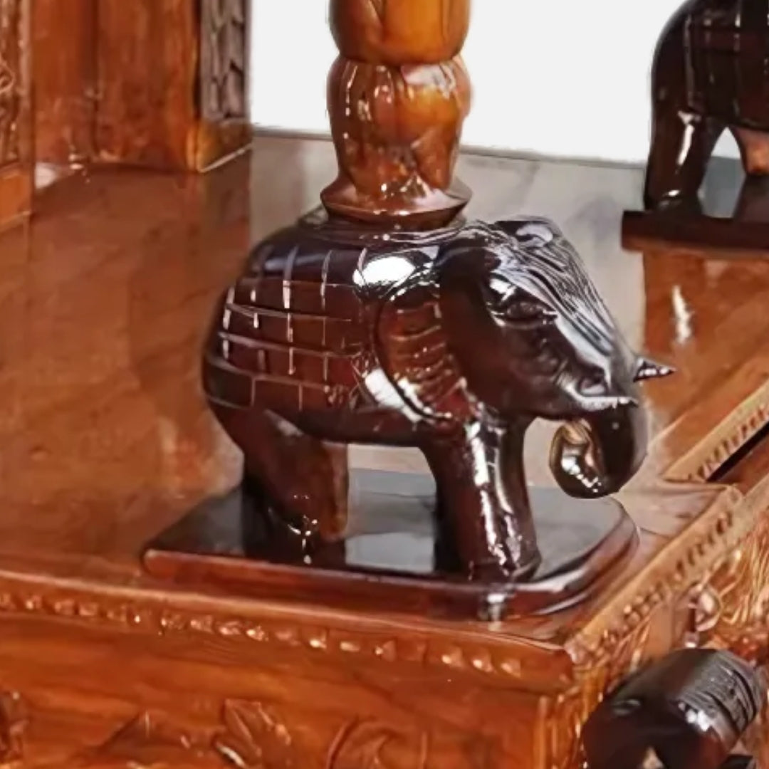 Triveni Teak Wood Mandap (Teak) zoom  view