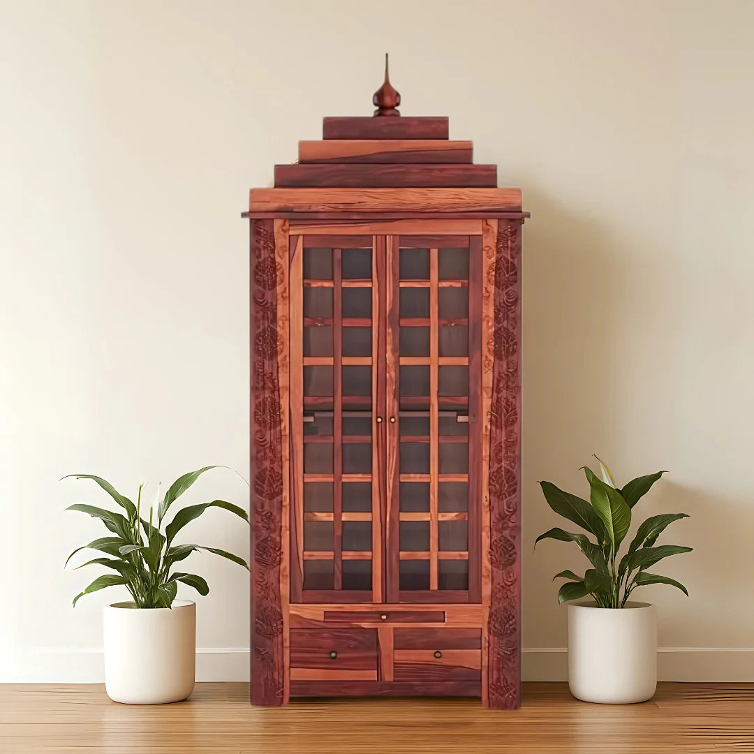 Upasana Sheesham Wood Mandap (Teak) Life Style View