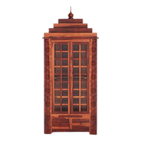 Upasana Teak Wood Mandir (Teak) Front view