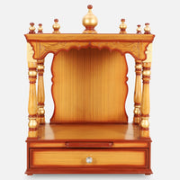 Vaibhavraj Teak Wood Mandir (Teak) front view 