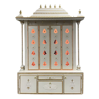 Vaidik Teak Wood Mandap (White) front view