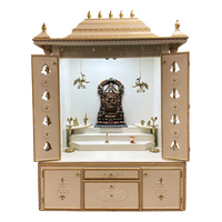 Vaidik Teak Wood Mandap (White) open door view