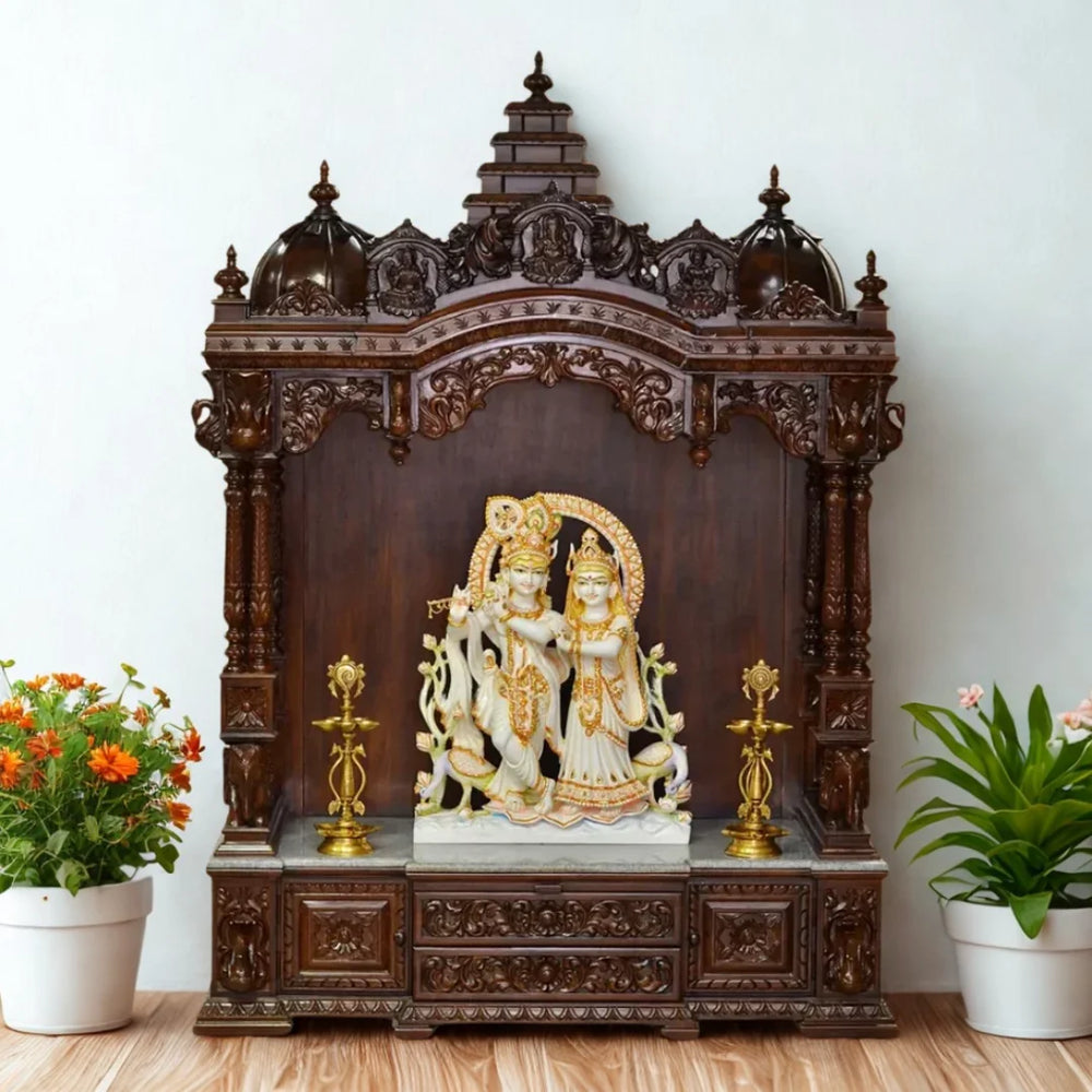 pooja mandir with without doors
