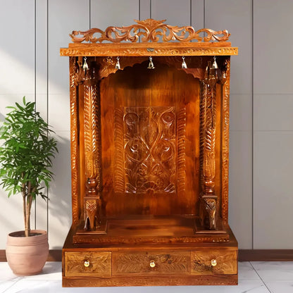 Vandana Sheesham Wood Mandir (Teak) Lifestyle image 