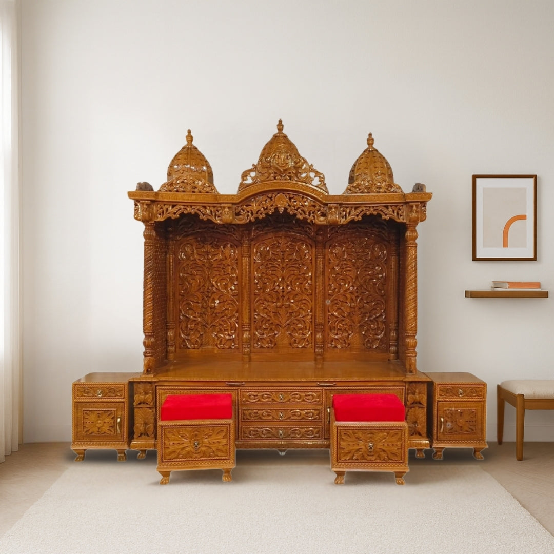 Vandanika Teak Wood Mandap (Teak) lifestyle view