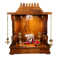 Vanshika Teak Wood Mandir (Teak) Front view