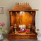 Vanshika Teak Wood Mandir (Teak) Lifestyle image 