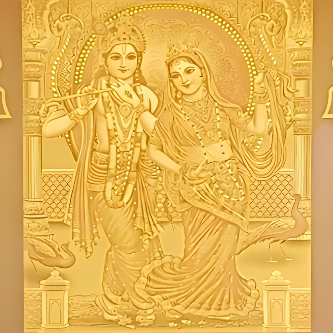 Vanshira Wooden Corian Mandir (White) zoom view 