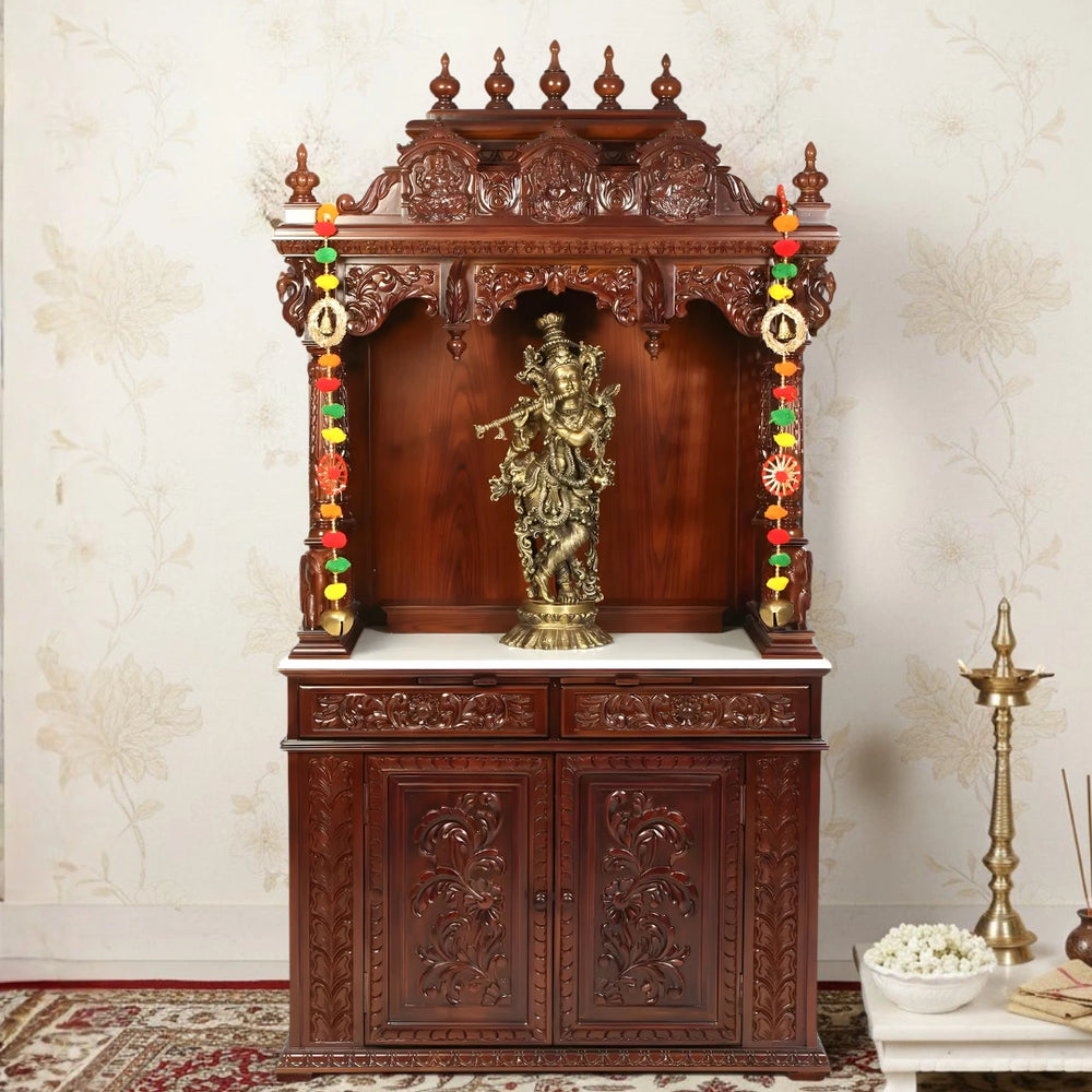 Vansidhar Teak Wood Mandap (Brown) lifestyle image 
