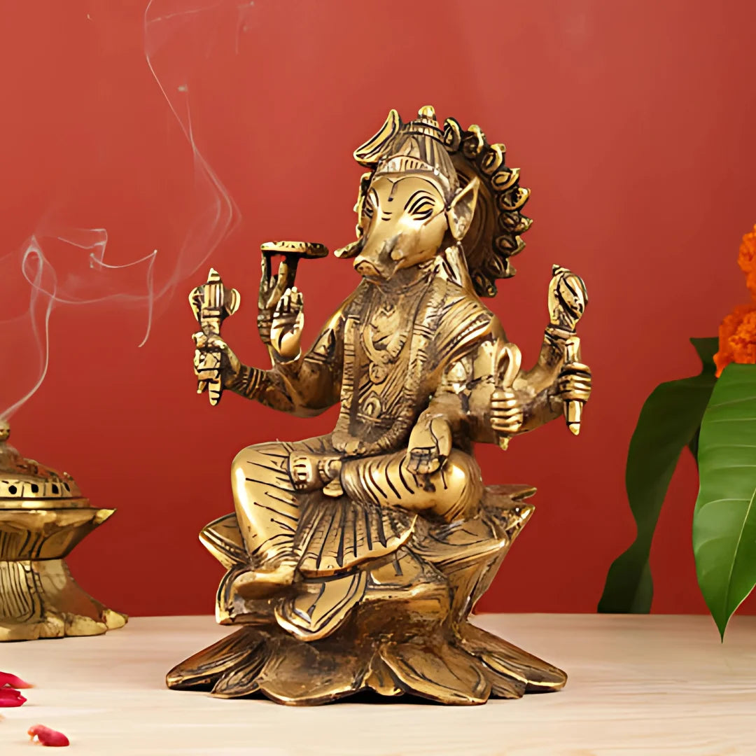 Varahi Brass Idol lifestyel view