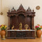 Varenya Teak Wood Mandap (Brown) Life Style View