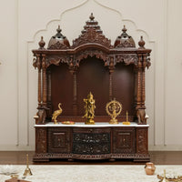 Varenya Teak Wood Mandap (Brown) lifestyle imge