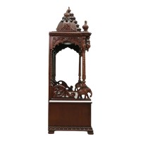 Varenya Teak Wood Mandap (Brown)  side view