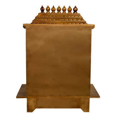 Varnmaya Sheesham Wood Mandir (Teak) Back view
