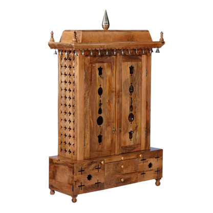 Vedansh Sheesham Wood Mandap (Teak) Side Angle