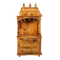 Vedant Sheesham Wood Pooja Mandir (Teak)