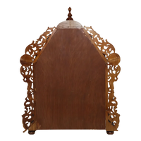 Vedarth Teak Wood Mandir (Brown) back view