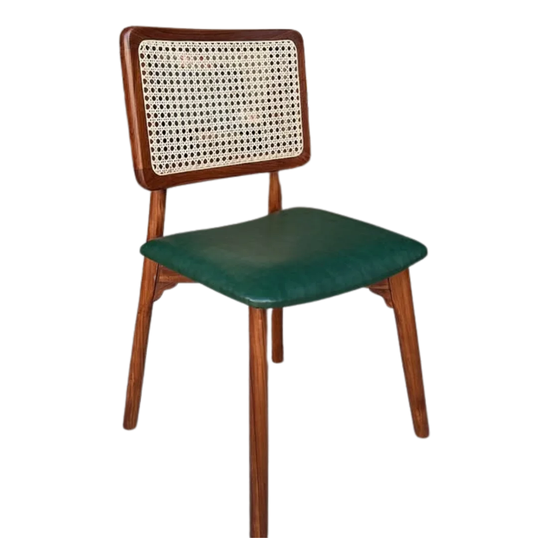 Velin Cane Wood Dining Chair