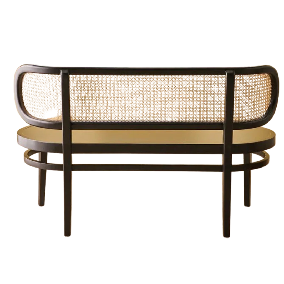 Velvora Teak Wood Bench Back view