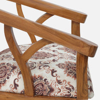 Verior Teak Wood Arm Chair (Teak) close view 