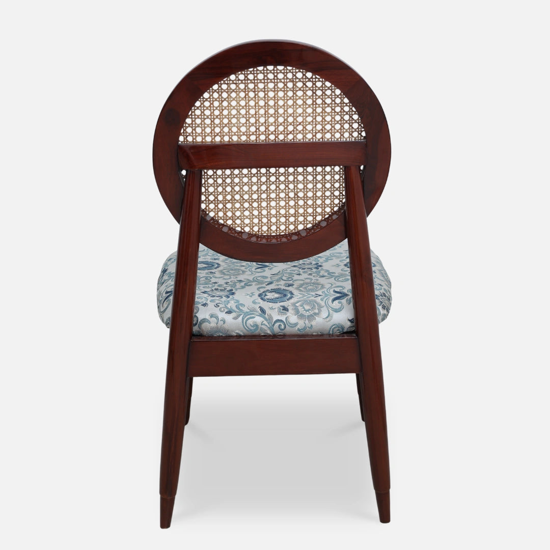 Verona Teak Wood Dining Chairs (Brown)back view 