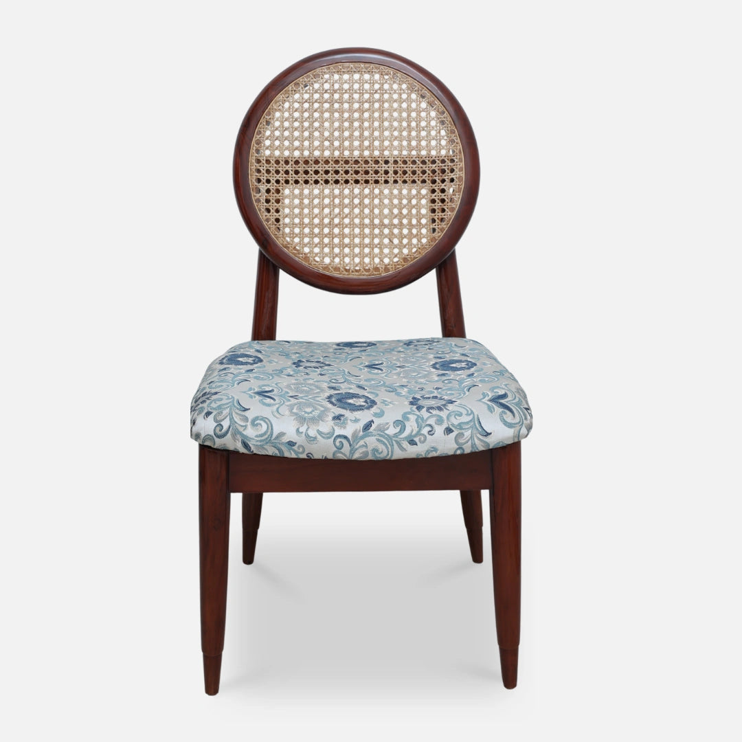 Verona Teak Wood Dining Chairs (Brown) front view 