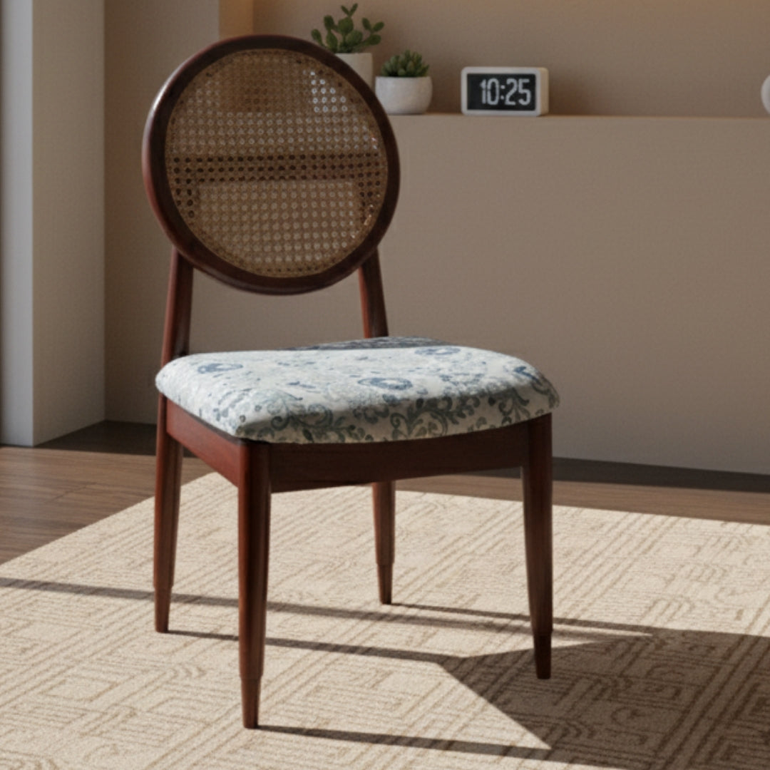 Verona Teak Wood Dining Chairs (Brown) lifestyle view 