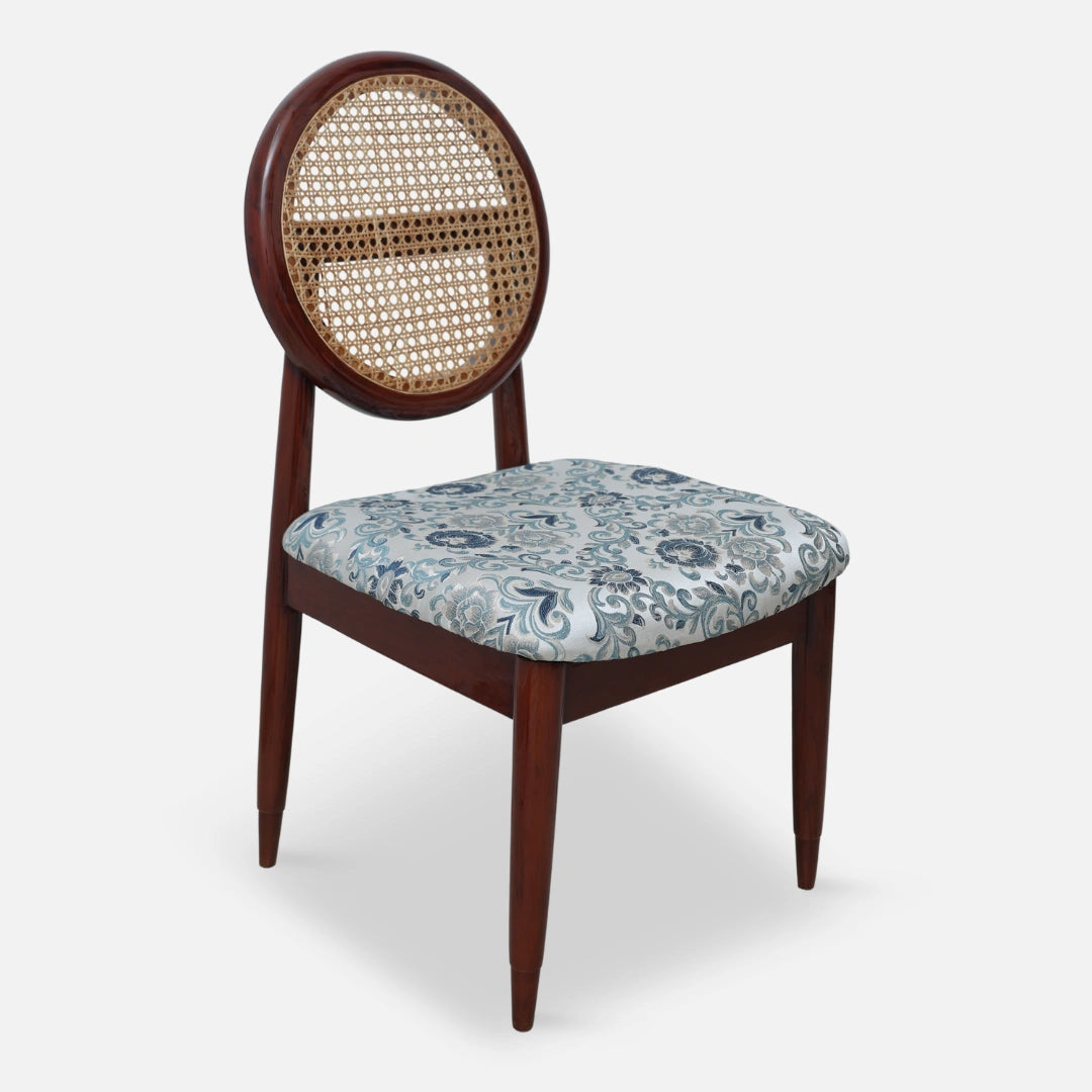 Verona Teak Wood Dining Chairs (Brown)side angle 