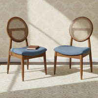 Verona Teak Wood Dining Chairs (Teak) lifestyle view 