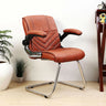 Veyron Visitor Chair with Armrest (Brown)