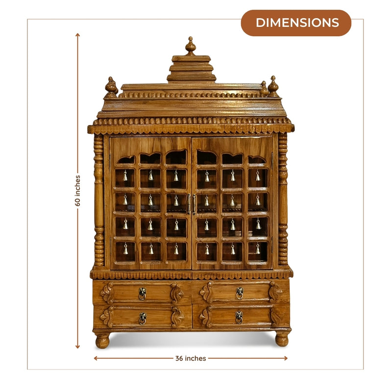 Vibhuti Teak Wood Mandap (Teak) dimensions 