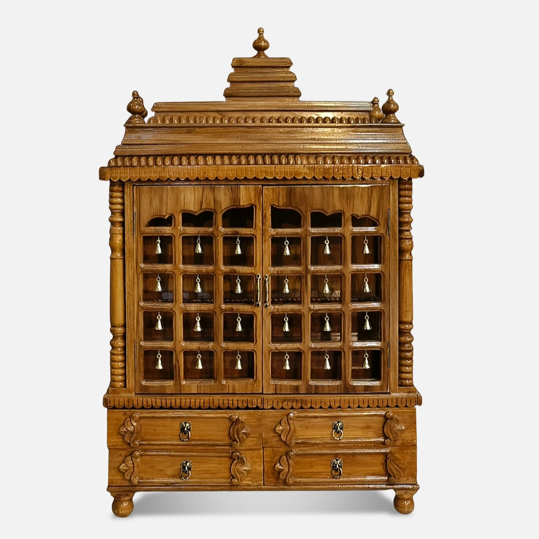 Vibhuti Teak Wood Mandap Teak with Door