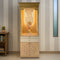 Vigraha Teak Wood Mandap (Brown) lifestyle view 