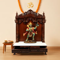 Vimala Teak Wood Mandir (Brown) Life Style View