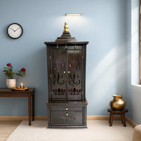 Vimalam Teak Wood Mandap (Dark Brown) lifestyle view